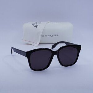 Alexander McQueen AM0331SK 002 Square Sunglasses - Black/Grey